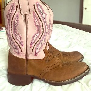 Leather cowboy boots